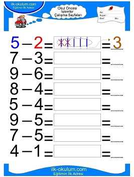 Çocuklar İçin toplam işlemi yaprak testleri 